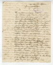 Correspondance de Boussingault Jean-Baptiste, docteur des mines du departement du Bas Rhin [à Pierre-Jean David d'Angers et à Leferme]