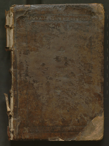 « Cartulaire de la secrétainerie Sainct-Aulbin d'Angers, faict sur les originaulx d'iceulx estans aux arches et armaires dudit lieu, à la requeste de venerable religieux frere André du Thilleul, à present secretain, par frere Jehan Buignon, chantre respectivement dudit monastere et abbaie Sainct-Aulbin »