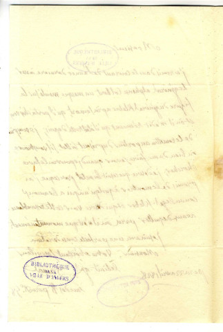 Correspondance de Damas, lieutenant général, avec Pierre-Jean David d'Angers