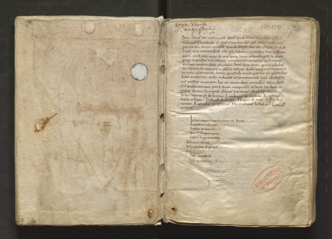 Recueil d'ouvrages de S. Augustin