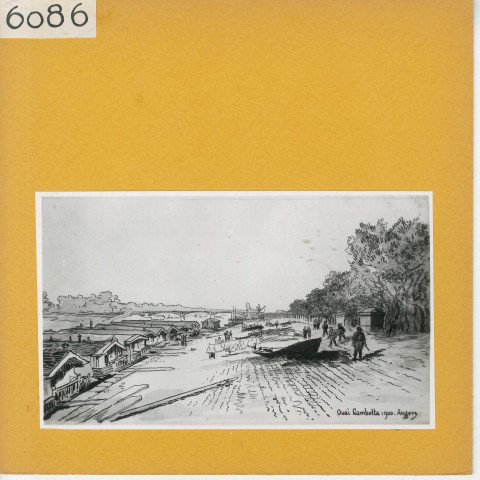 Angers : Quai Gambetta (1900)