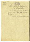 15 - Lettre du Dr et professeur J. B. Maillocheau, oncle de Mlle J. C. Emilie Maillocheau, épouse de Mr Pierre Jean David d'Angers, adressée à M. Tuleau, notaire à Chalonnes, 3 novembre 1831