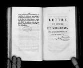 Lettre du comte de Mirabeau sur l'administration de M. Necker, 1787