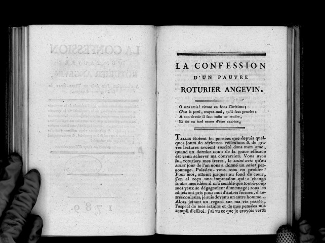 La confession d'un pauvre roturier angevin, (par Cordier)