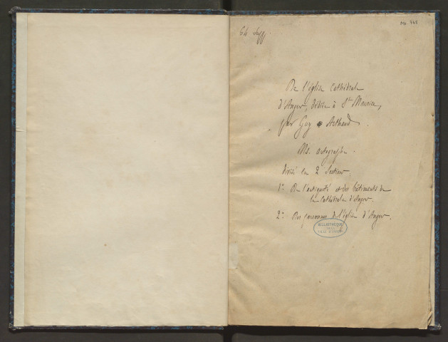 De l'église cathédrale d'Angers, dédiée à saint Maurice