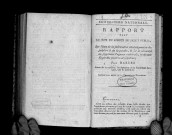 Rapport fait par Barrère, séance du 17 messidor an II, sur l'état de la fabrication révolutionnaire du salpêtre et de la poudre