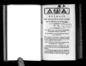 Extrait du Bulletin des Lois de la République française. N. 137