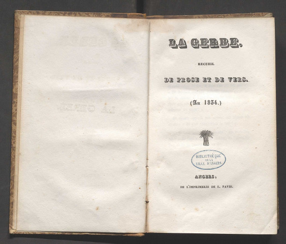 La Gerbe. 1834