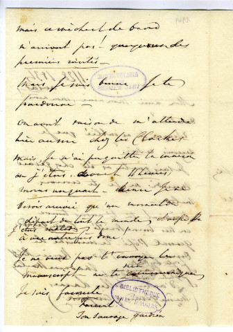 Correspondance de l'auteur britannique Amelia Opie avec Pierre-Jean David d'Angers