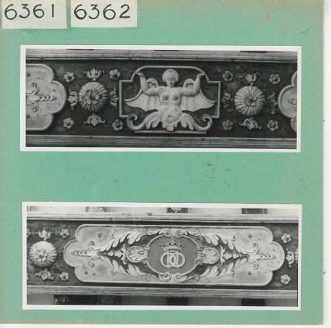 Brissac : Château, détails des plafonds