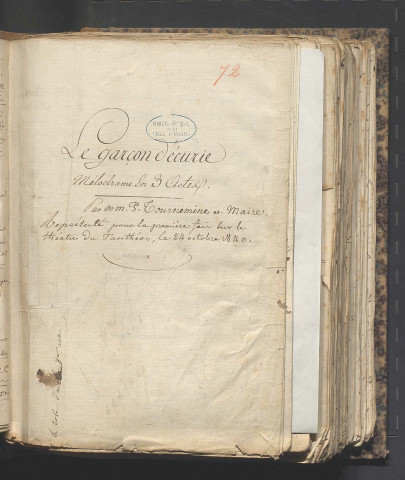 Le garçon d'écurie