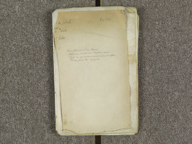 Fragment d'un rituel : office des morts, extrême-onction, etc.