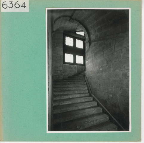 Brissac : Château, détails des escaliers