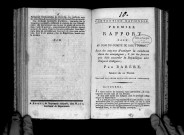 Premier rapport par Barrère, séance du 22 floréal, sur les moyens d'extirper la mendicité dans les campagnes