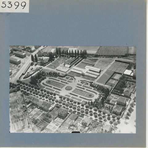 Angers : La Roseraie, vue aérienne