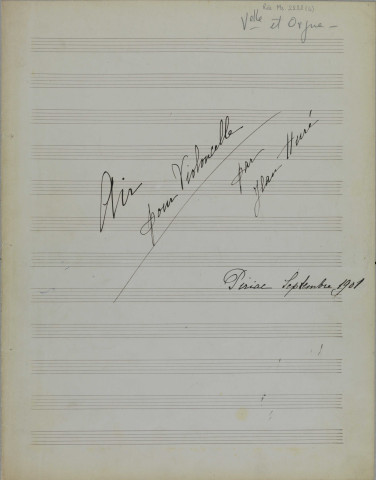 Air pour violoncelle