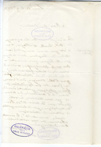 Correspondance du général Poncelet [à Gubler]