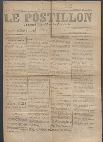 Le postillon. 30 janv. 1884 (2e année, n° 29)