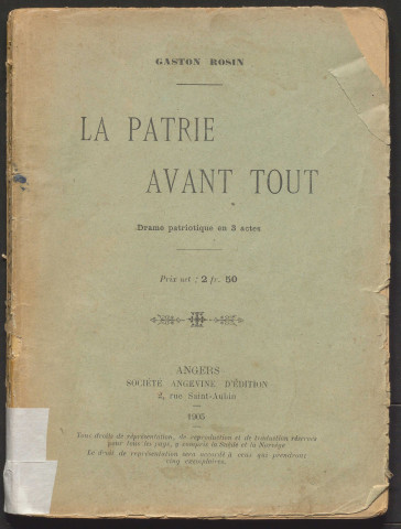 La Patrie avant tout