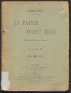 La Patrie avant tout