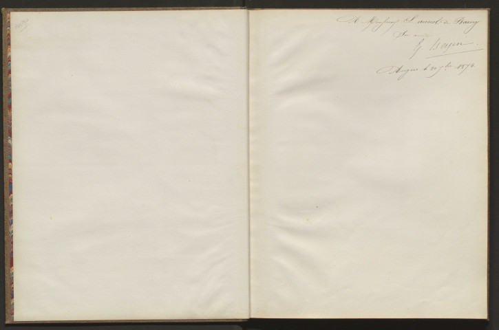 [Documents sur Vigo. Rapport de M. Bazin]