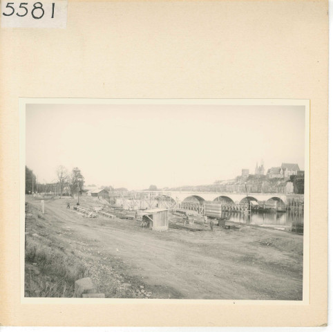 Angers : Début de la construction du nouveau pont de la Basse-chaîne