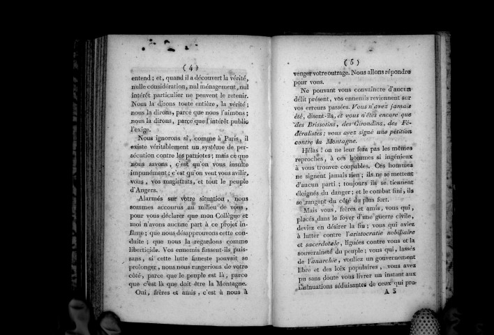 Discours des commissaires du conseil exécutif provisoire, prononcé par le citoyen Baudin à la Société populaire d'Angers, le 21 pluviôse an II