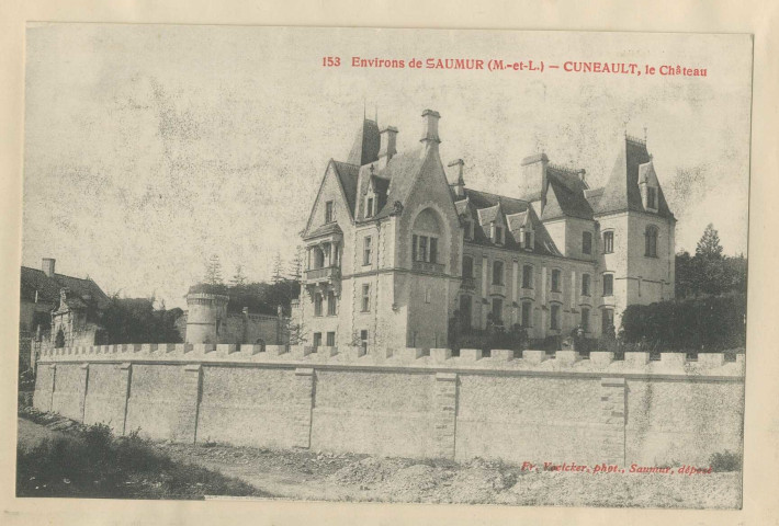 153. Environs de Saumur (M-et-L). Cuneault, le château