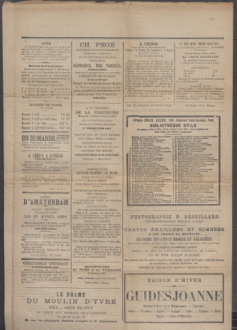 Le postillon. 7 mars 1884 (2e année, n° 65)