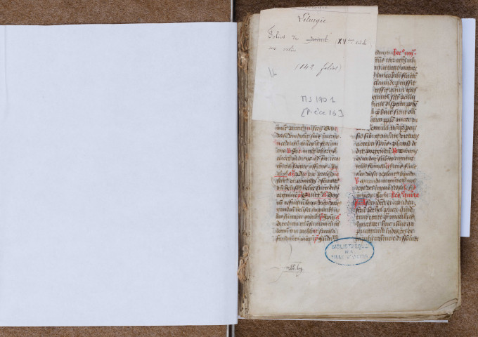 Fragment de bréviaire (XVe siècle)