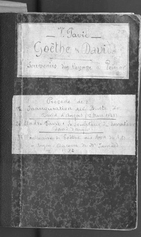 Inauguration du buste de David d'Angers dans la galerie de sculpture du Musée, le 12 mars 1863