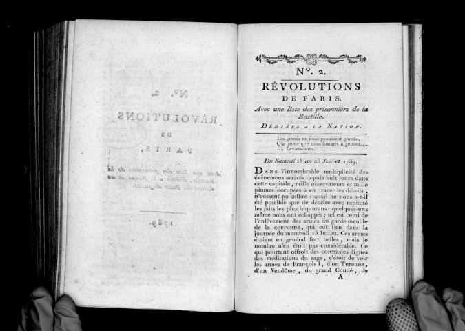 Révolutions de Paris. N. 2, Du 18 au 25 juillet 1789