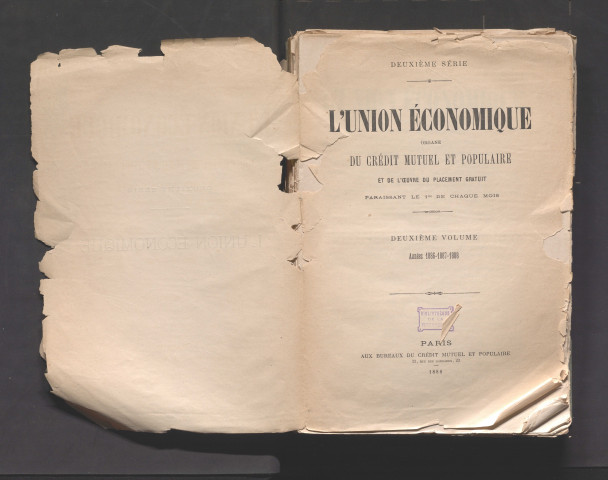 L'Union économique. 1886-1888