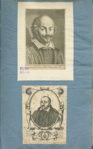 Portraits, vues, gravures, plans, cartes