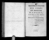 Instructions des curés du diocèse d'Angers à leurs députés aux Etats-Généraux, rédigées par un curé du diocèse d'Angers