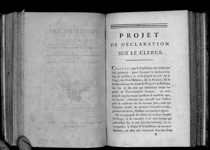 Projet de loi sur le clergé, et utilité du mariage des prêtres