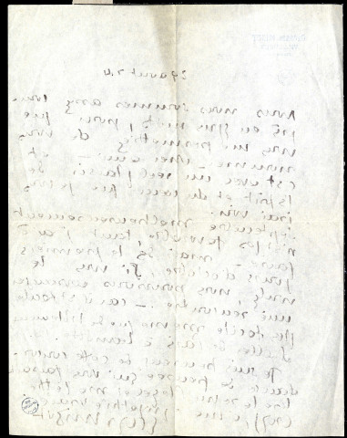 Lettres de Georges Migot à Jean Huré