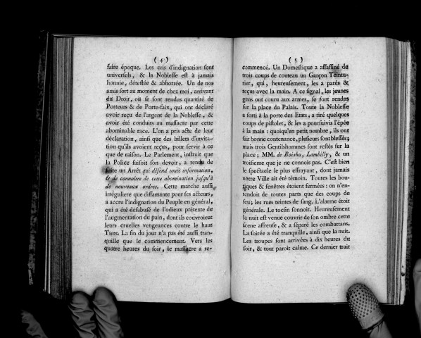 Détail de ce qui s'est passé à Rennes le 26 janvier 1789