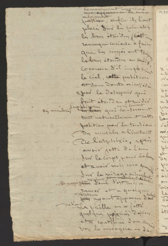 Observations sur le corps d'un noyé repêché dans la Seine à Paris