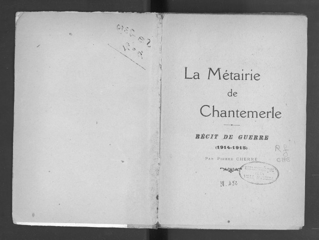 La Métairie de Chantemerle. [Tome II]