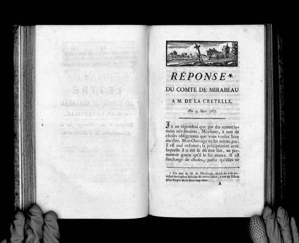 Lettre du comte de Mirabeau à M. de Lacretelle relative à son ouvrage sur la dénonciation de l'agiotage