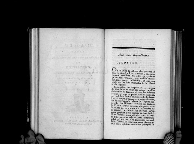 Dialogue entre un pauvre et un riche républicains, ou exposition des principes des anarchistes, avec leur réfutation, par J. Coquille