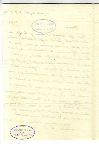 Correspondance de Laurillard [à Pierre-Jean David d'Angers]