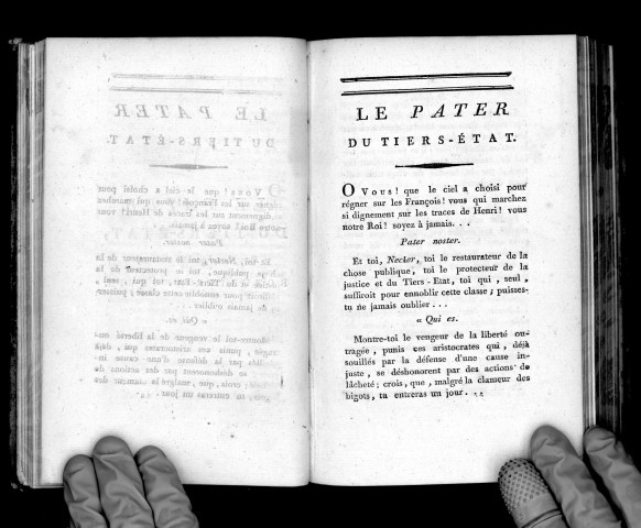 Le Pater du Tiers-Etat, paraphrasé par M. C...r (Cordier), roturier angevin