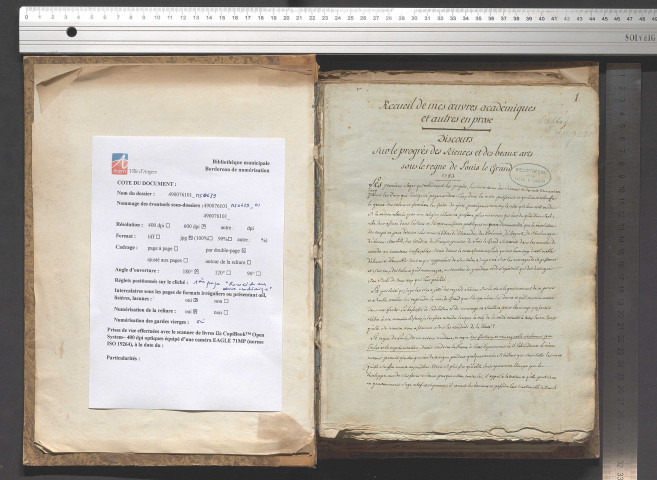 Œuvres diverses de l'abbé Jacques Rangeard