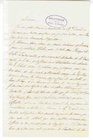 Correspondance d'Elise Voiart