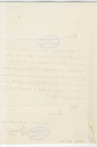 Correspondance d'Agassiz fils [à Isidore Geoffroy-Saint-Hilaire]