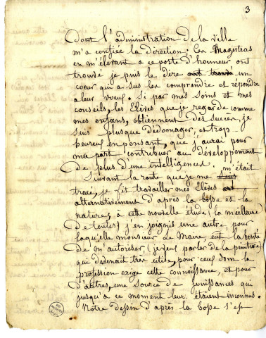 Discours de Jean-Michel Mercier, de Versailles, peintre d'histoire, aux distributions des prix de l'Ecole de dessin d'Angers dont il était directeur