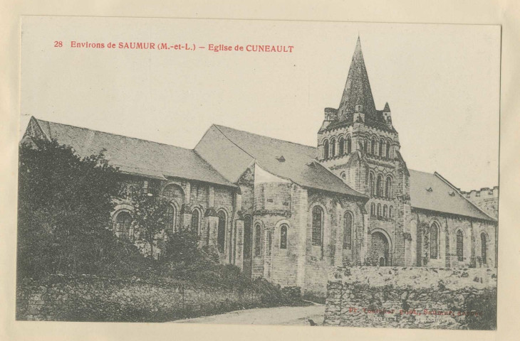 28. Environs de Saumur (M-et-L). Eglise de Cuneault
