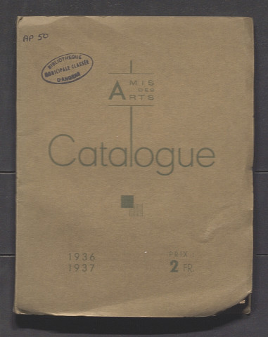 Catalogue de la 41e exposition des Amis des arts d'Angers, 1936-1937